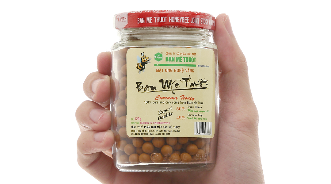 Viên mật ong nghệ vàng Ban Mê Thuột hũ 250g - 12
